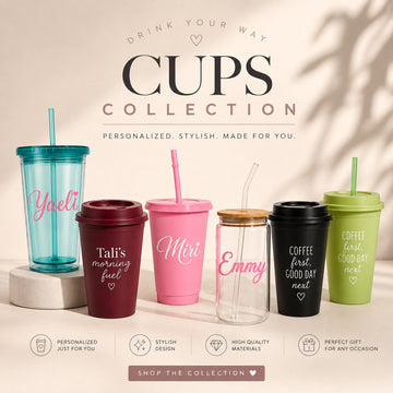 Personalized cups and bottles