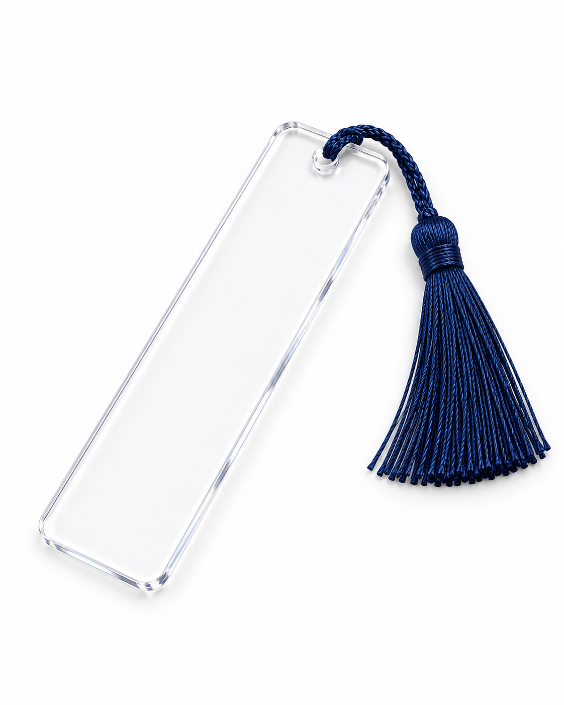 Clear Acrylic Bookmark with Navy Tassel – part of the navy gift set