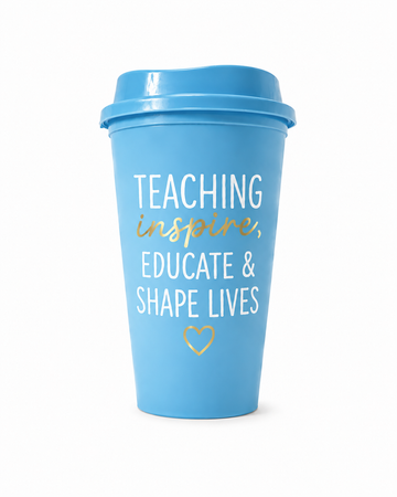Customizable Reusable Coffee Cup 473ml – A Unique and Stylish Gift | Sky Blue