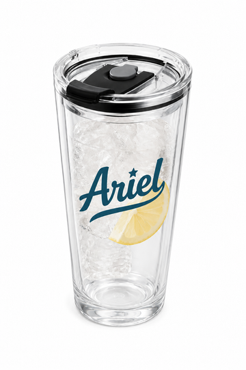 500ml glass cup with lid and drinking spout | Designer cup for iced coffee and smoothies