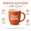 Personalized Terracotta Ceramic Mug with Name – image 3
