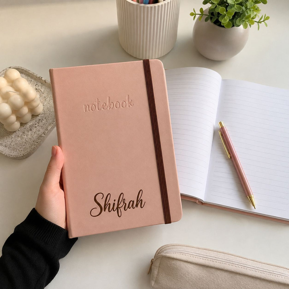 Personalized Pink Notebook with Name – image 3
