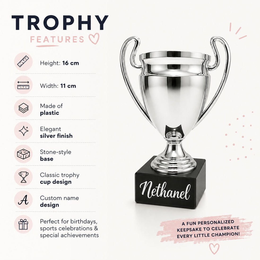 Personalized Kids' Trophy with Name