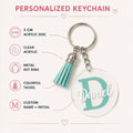 Personalized Acrylic Keychain with Name and Initial – image 2