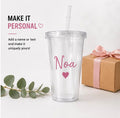 Personalized Clear Acrylic Tumbler with Name – image 3