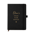 Personalized Black A5 Notebook with Name