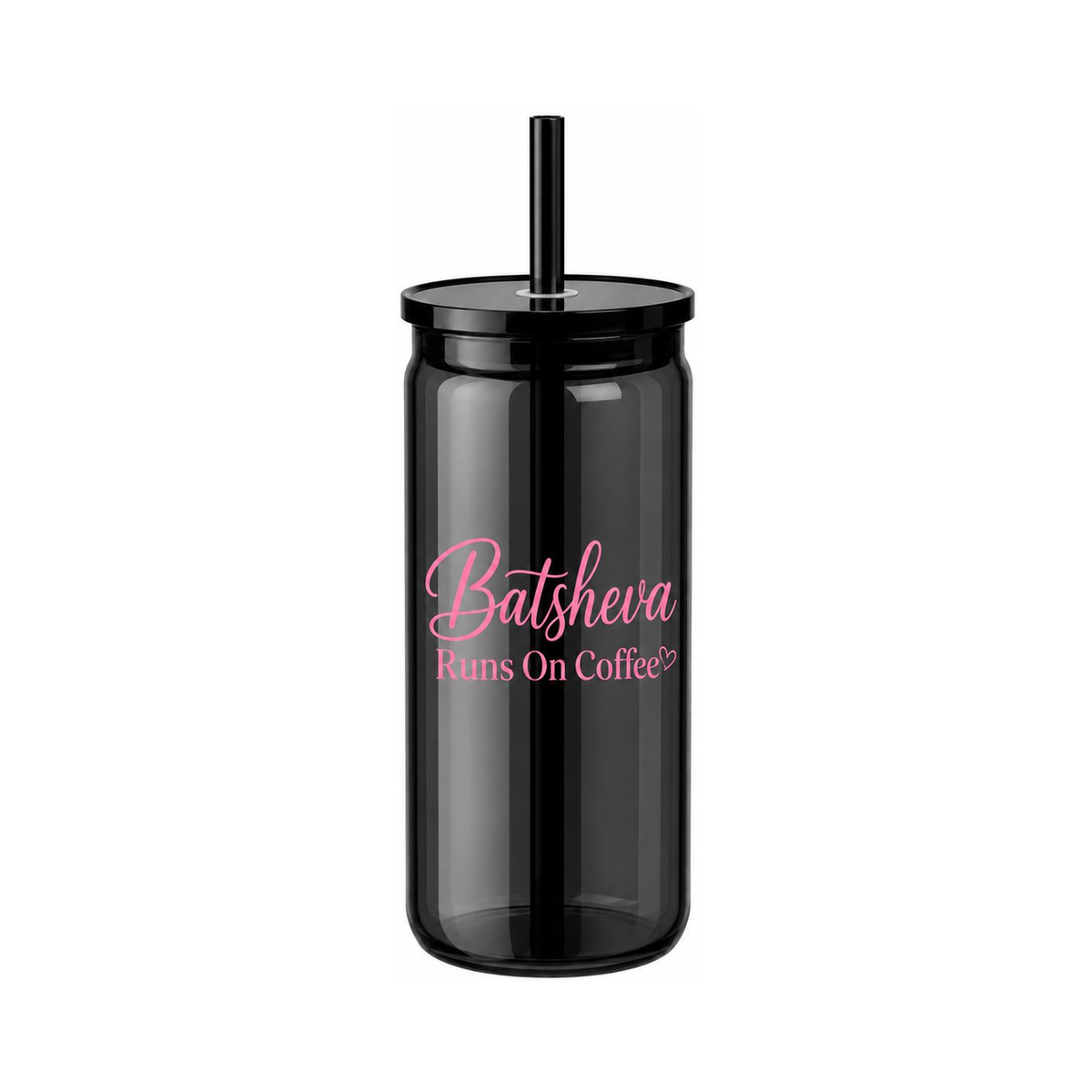 Personalized Black Tumbler with Name