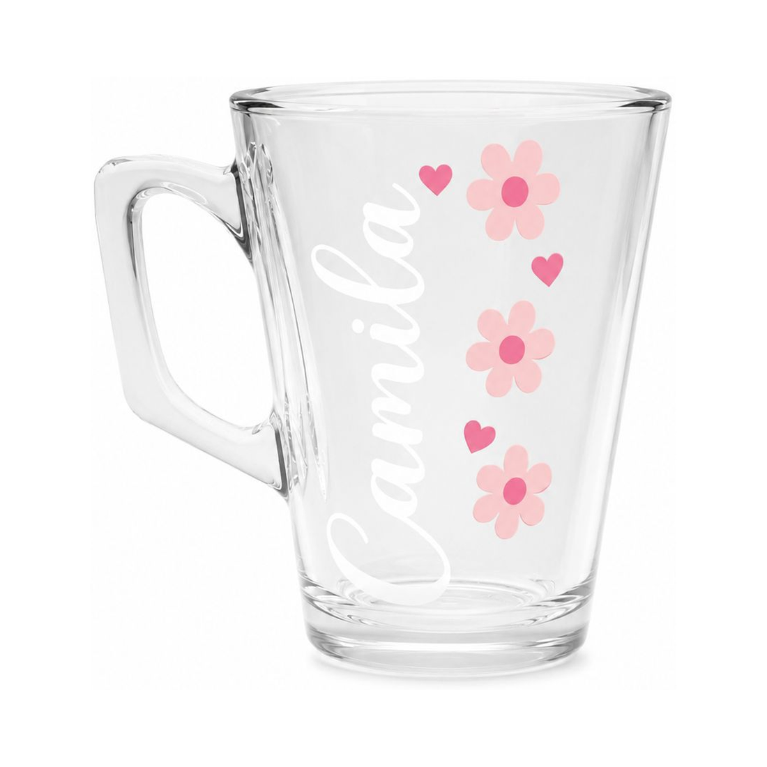 Personalized Glass Mug with Name