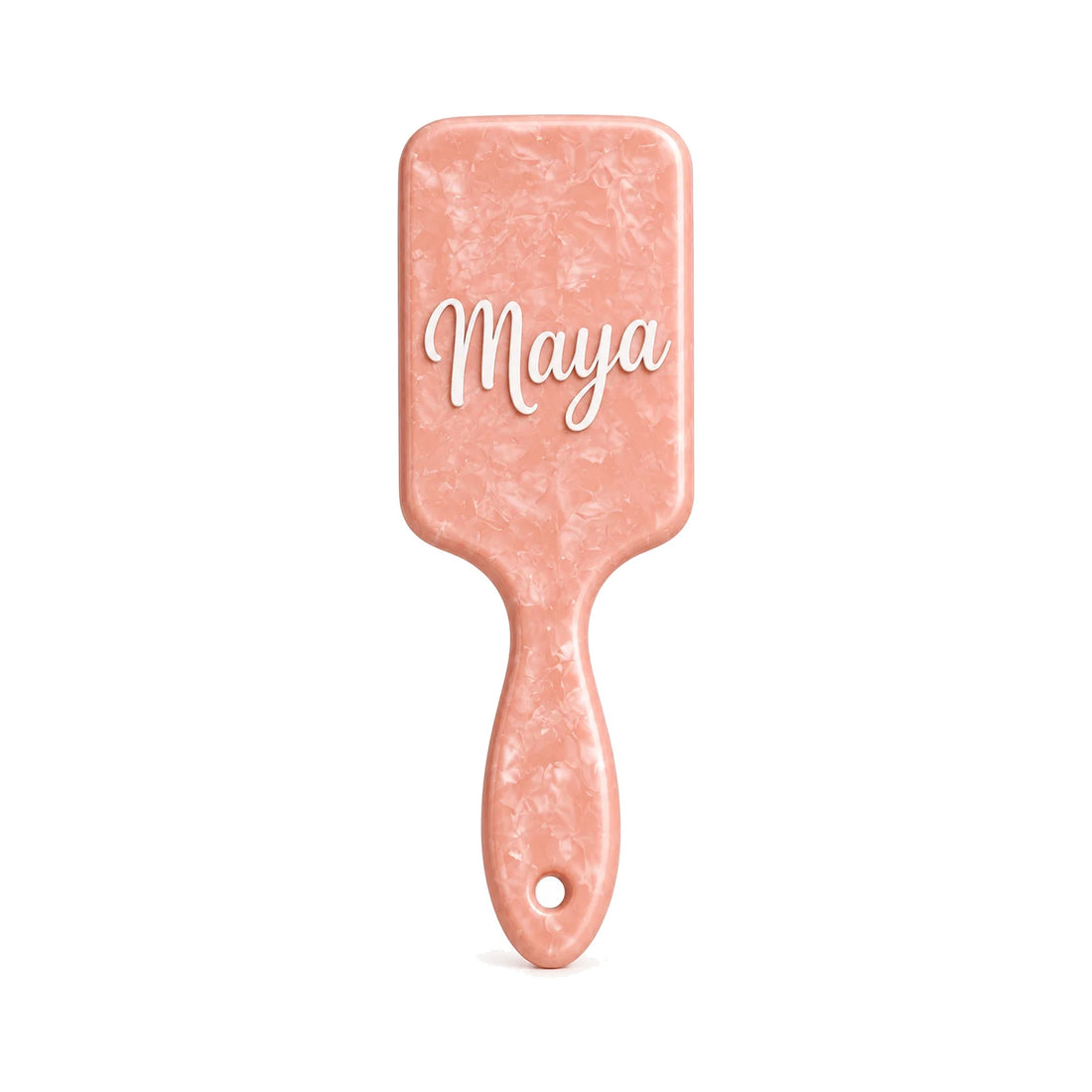 Personalized Pink Hair Brush with Name