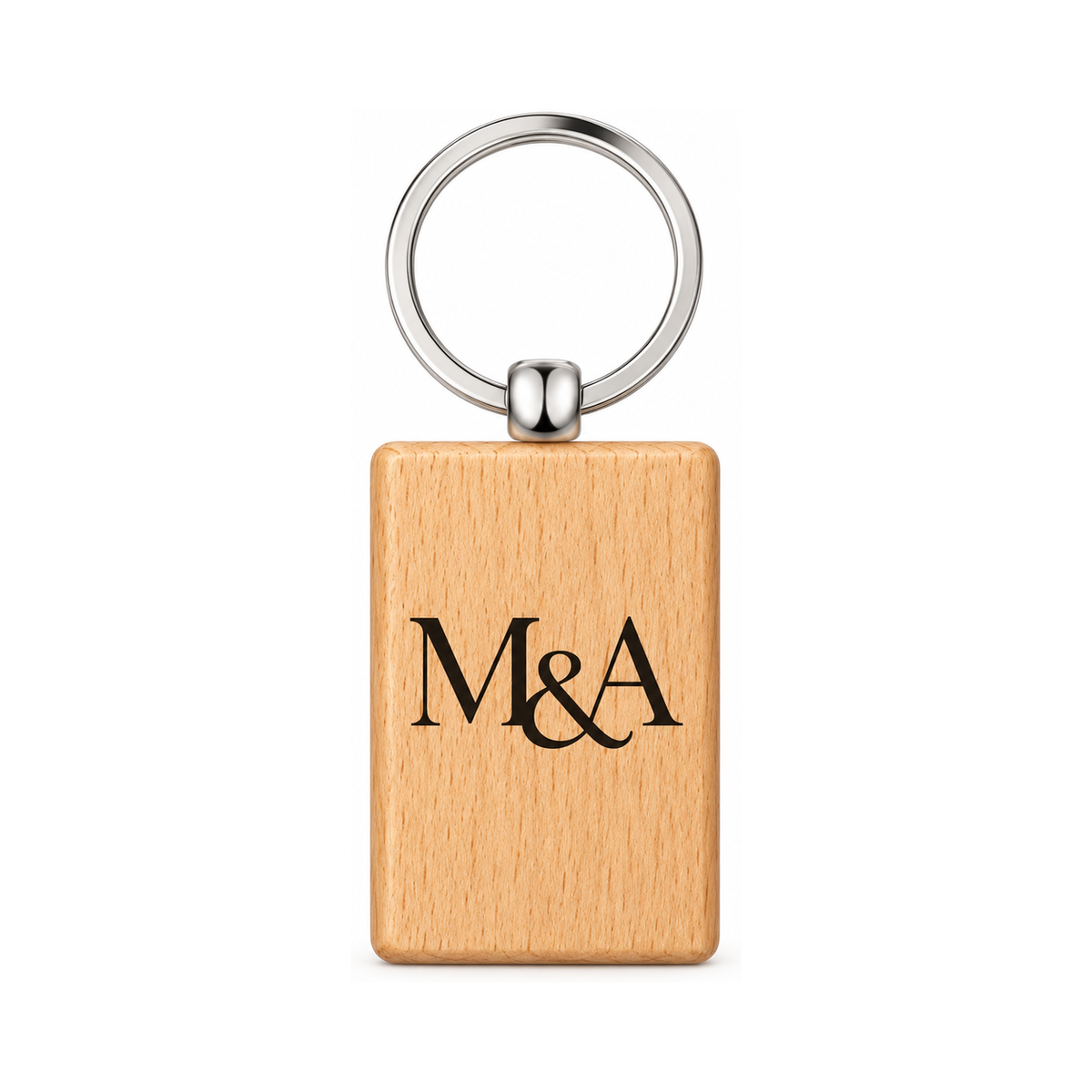 Personalized Wooden Keychain with Name or Message